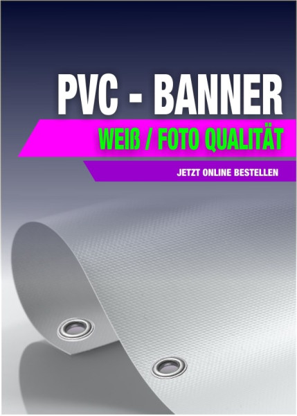 PVC Banner Brandschutz-zertifiziert x Ösen