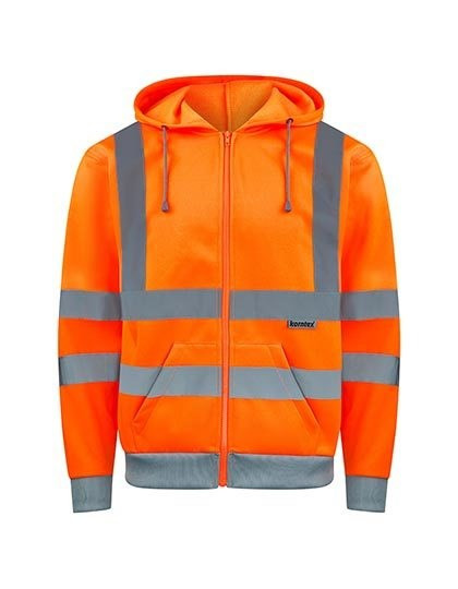 Korntex - Hi-Vis Workwear Hooded Sweat-Jacket Galway